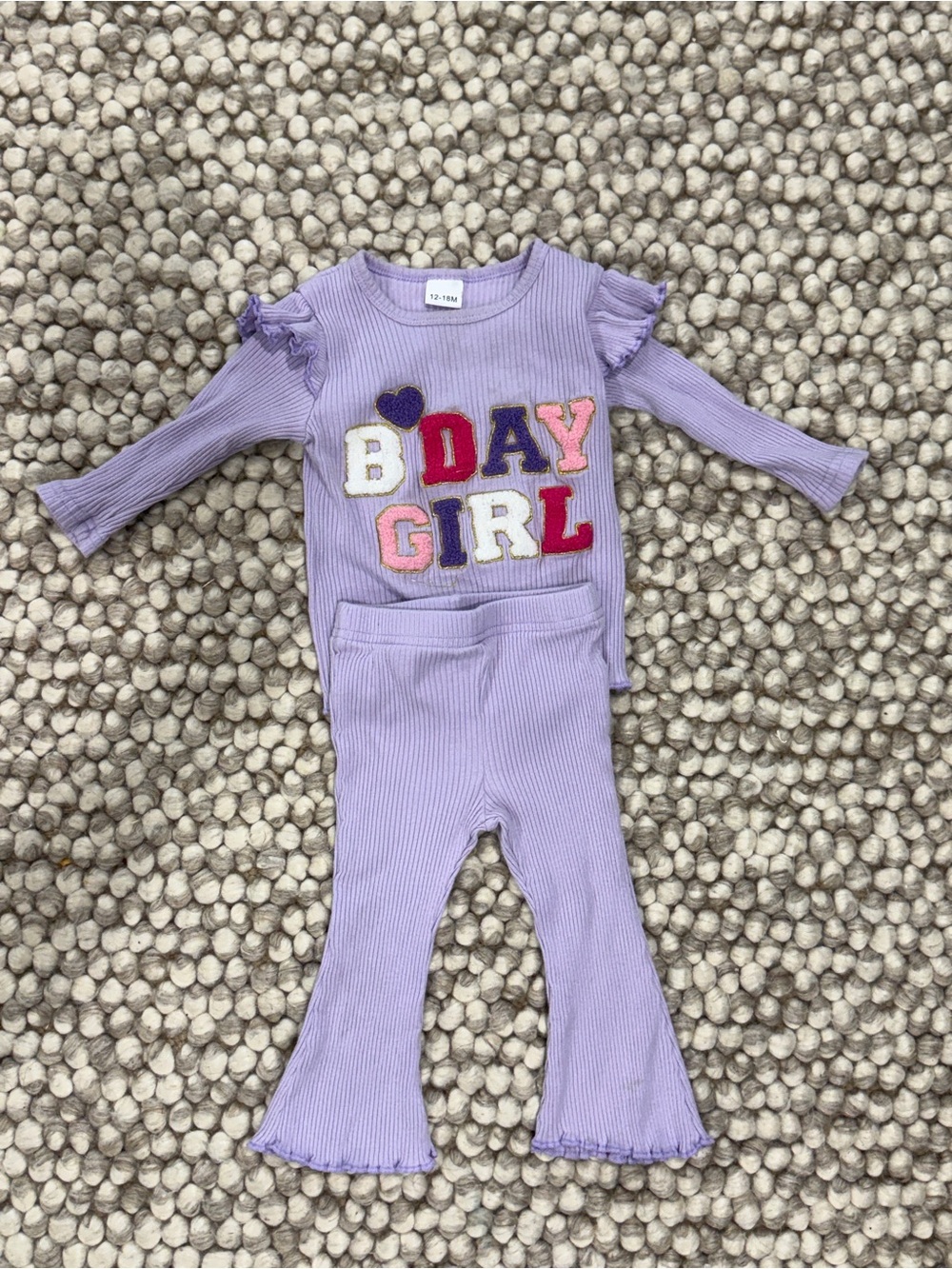 Birthday set baby girl 12-18M